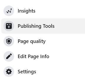 Facebook Publishing